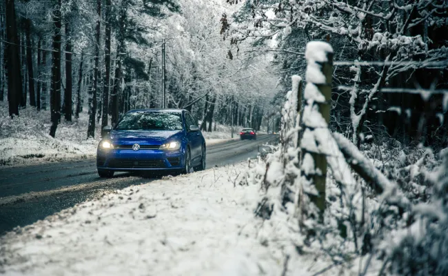 carretera en invierno