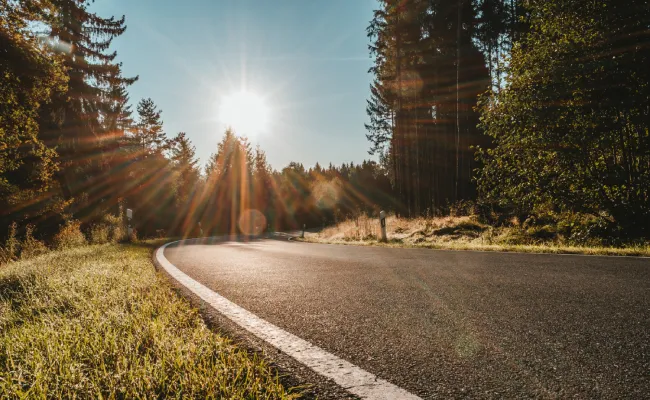 carretera en verano